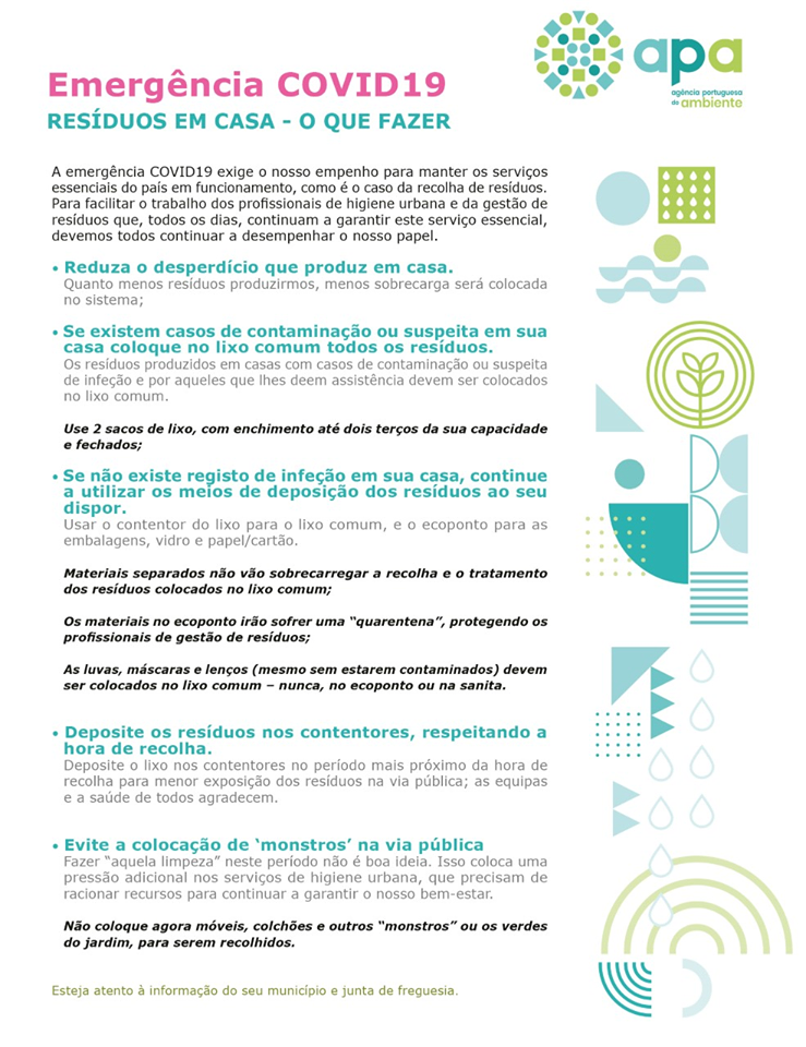 Gestão de resíduos em casa em situação de pandemia por Covid-19