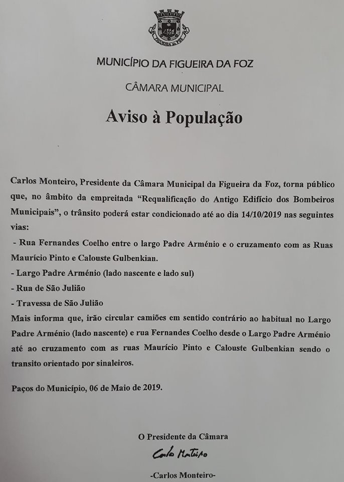 Aviso à População