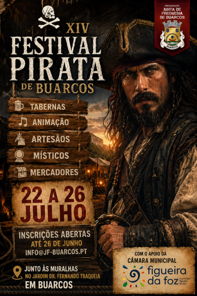 Inscri&ccedil;&otilde;es - XIV Festival Pirata de 22 a 26 de julho 2026