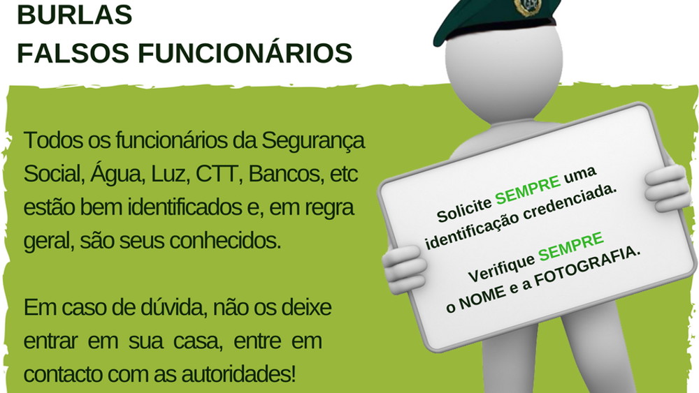 Aviso – Burlas – Falsos funcionários