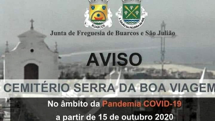 Funcionamento dos cemitérios de Buarcos e da Serra da Boa Viagem