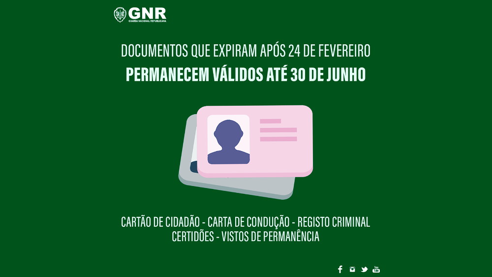 Documentos válidos até 30 de junho