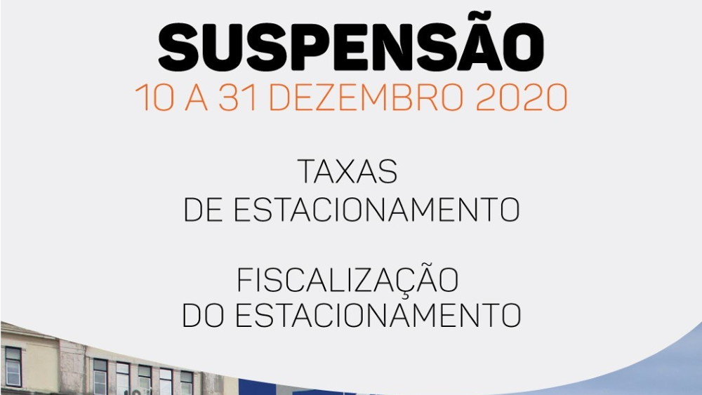 Município suspende pagamento de taxas de estacionamento