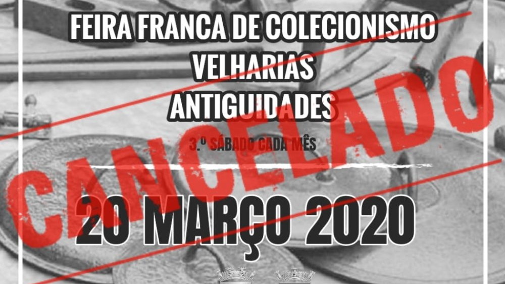 Aviso!! Cancelamento da Feira de Velharias