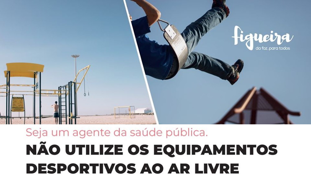 Parques desportivos ao ar livre e parques infantis | Proibição de uso