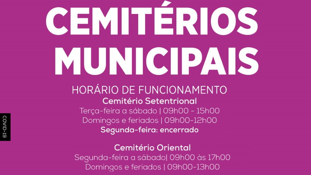 Cemitérios municipais abertos