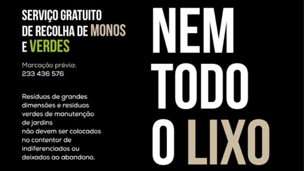 Serviço gratuito de recolha de monos e verdes